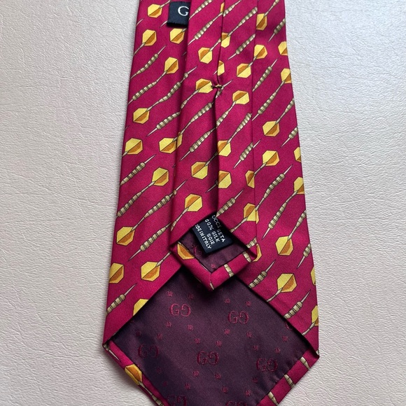 Gucci Men's Dart Sport Silk Necktie Neck Tie - Italy - Picture 8 of 12